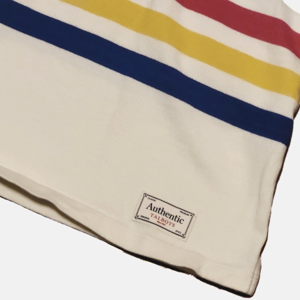 Talbots Multi Color Stripes Long Sleeves Crew Neck Pullover Sweater, Large - EUC - Picture 4 of 7